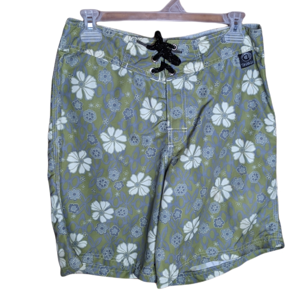Tavarua Men's Swim Trunks Floral Shorts Baggies Size 31